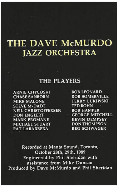 The Dave McMurdo Jazz Orchestra [Tape]