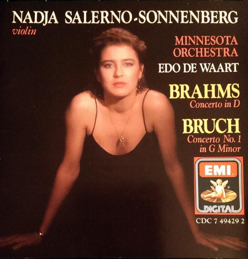 Nadja Salerno-Sonnenberg: Brahms: Concerto in D, Bruch: Concerto No.1 in G Minor [CD]