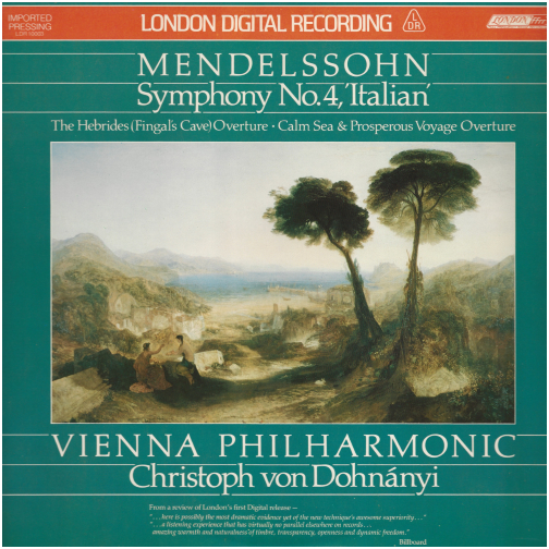 Christoph von Dohnanyi: Mendelssohn Symphony No. 4 'Italian'