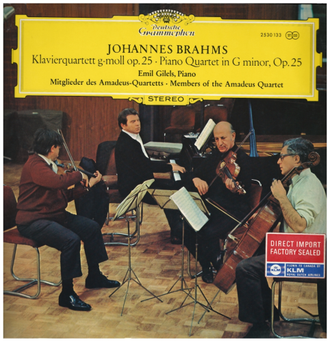 Brahms: Piano Quartet in G Minor Op. 25
