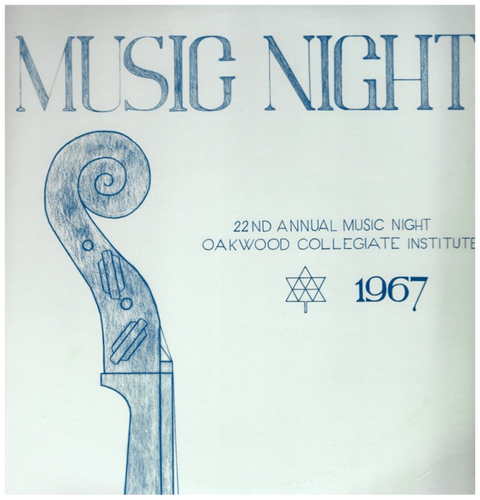 Music Night 1967 - 22nd Annual Music Night - Oakwood Collegiate Institute (2 LPs)