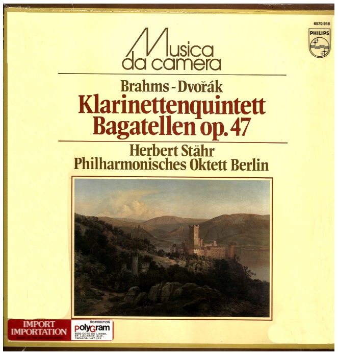Brahms: Clarinet Quintet in B Minor; Dvorak: Bagatelles Op.47
