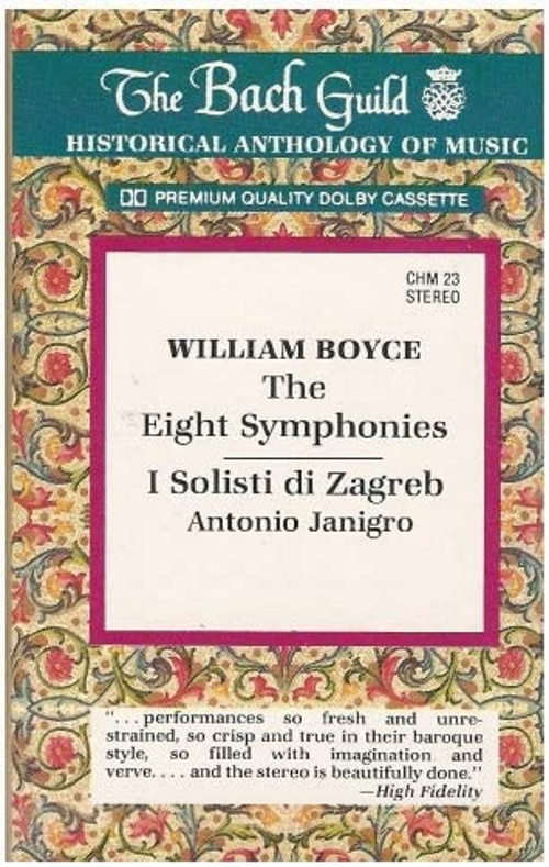 William Boyce: The Eight Symphonies By William Boyce