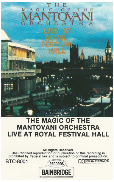 The Magic of the Mantovani Orchestra Live at Royal Festival Hall