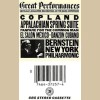 Copland: Appalachian Spring Suite, Fanfare for the Common Man, El Salon Mexico, Danzon Cubano [Tape]